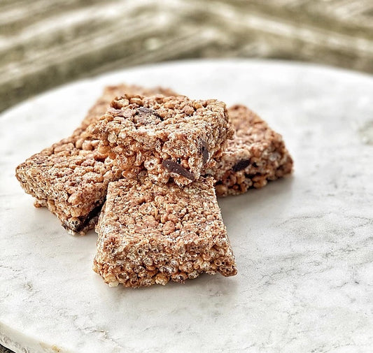 EASY PEASY RICE CRISPY TREATIES (v,gf)