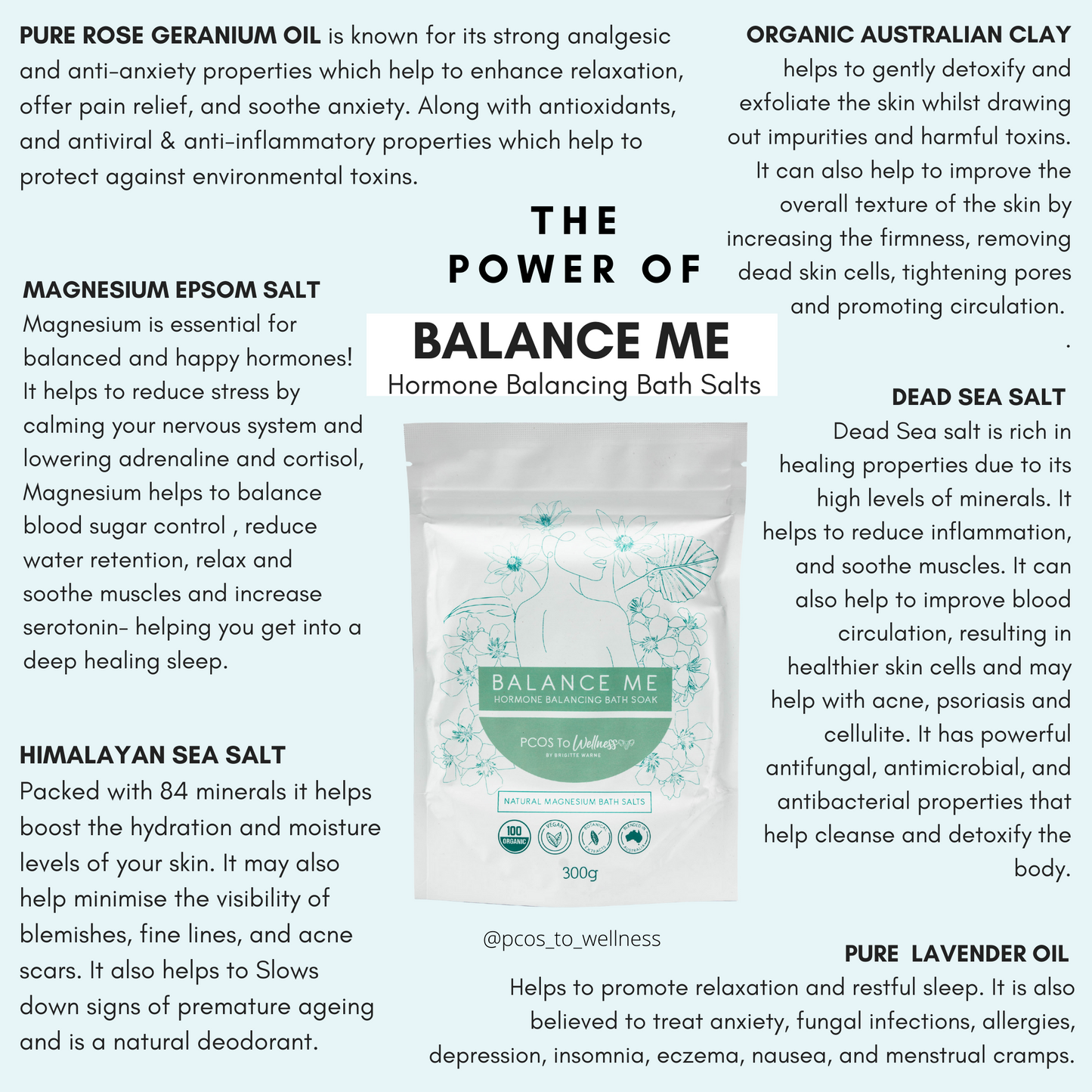 Balance Me - Hormone Balancing Bath Salts